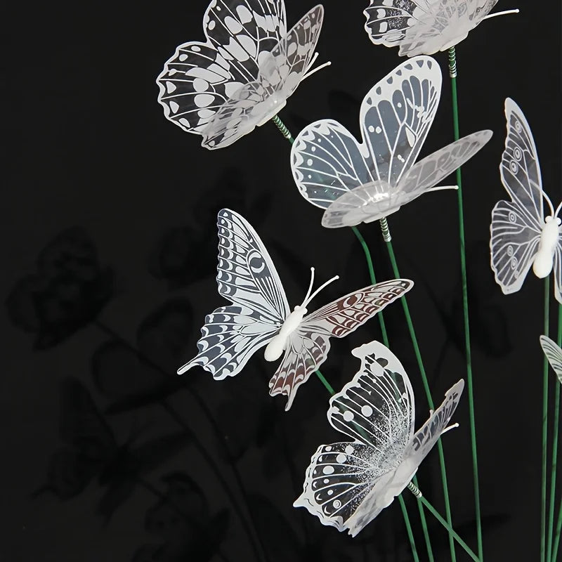 Vibrant Butterfly Garden Stakes Set – 10 Pieces for Your Decoration