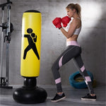Aufblasbarer Boxsack für Fitness und Stressabbau