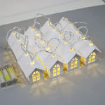 Star House | LED Light Chain with Charming Design | Warm White 1.5 m | Festive Decoration for Every Occasion