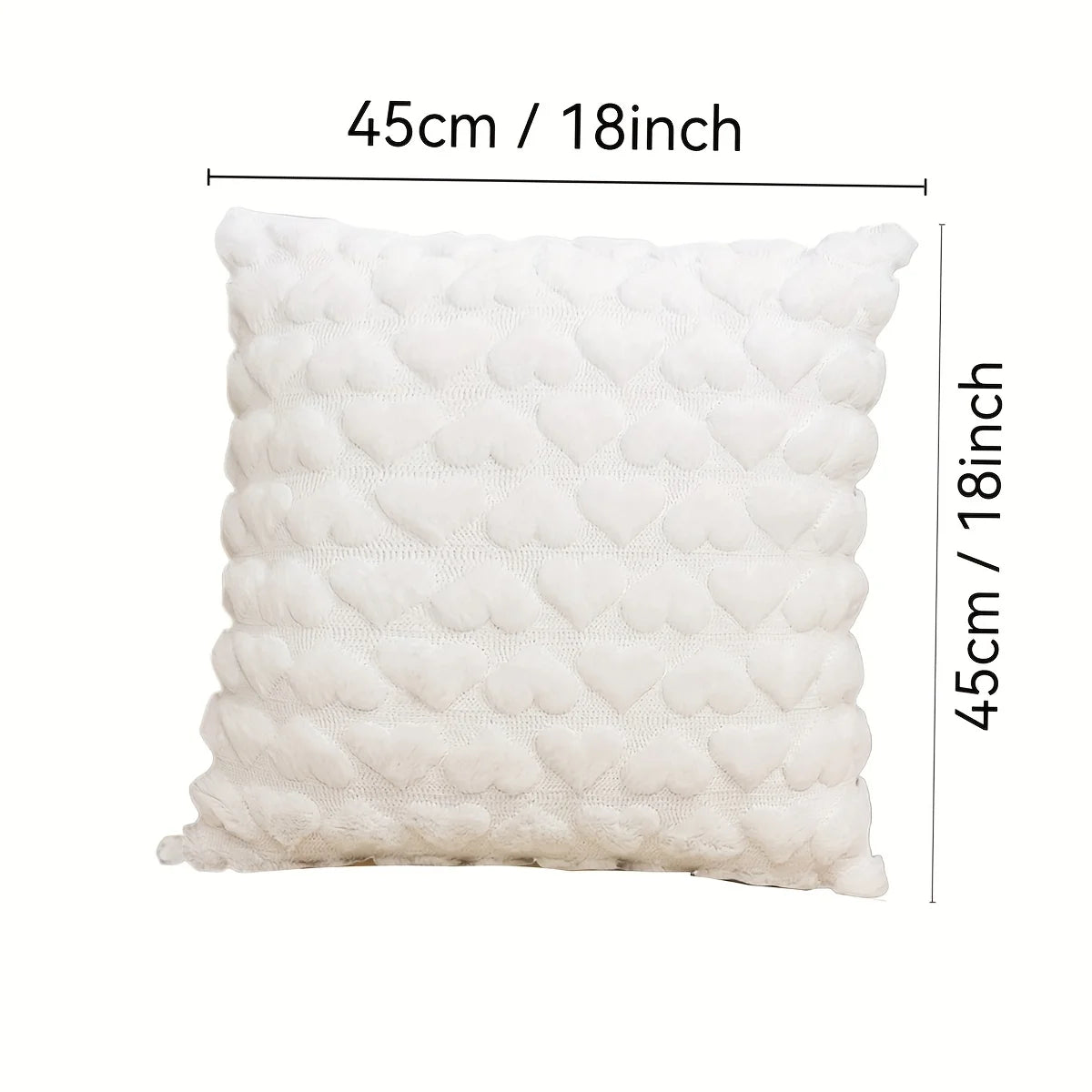 Heart-shaped Pillowcase "Sofa Love" | Soft Plush for Home