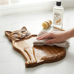 Cat Love on the Table – Elegant Wooden Serving Board