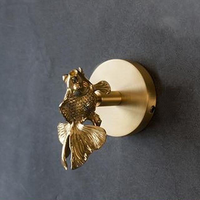 Gold Finished Animal Coat Hook for Home Decoration