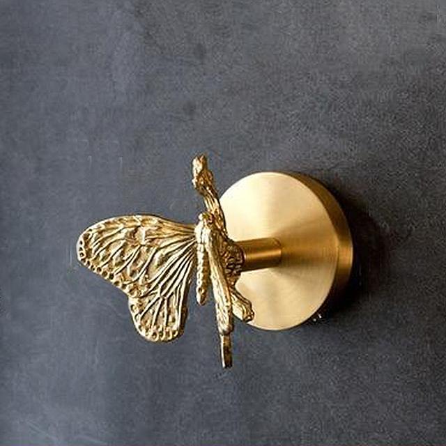 Gold Finished Animal Coat Hook for Home Decoration