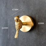 Gold Finished Animal Coat Hook for Home Decoration