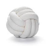 Runder, dekorativer Teddyball aus 100% Wolle – weiches Kissen