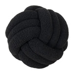 Runder, dekorativer Teddyball aus 100% Wolle – weiches Kissen