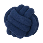 Runder, dekorativer Teddyball aus 100% Wolle – weiches Kissen