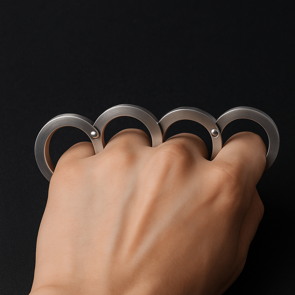 SchutzRing | FLEXIBLE SELBSTVERTEIDIGUNGS-RING MIT ROTIERENDEM DESIGN