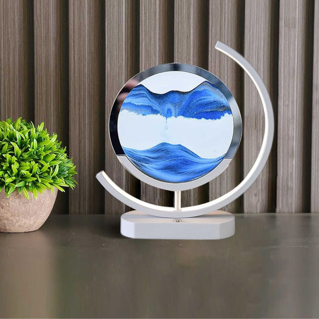 Faszinierende LED Tischlampe mit Sandbild | SandScape