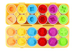 Lernspielzeug-Set mit bunten Eiern für Kinder