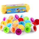 Lernspielzeug-Set mit bunten Eiern für Kinder