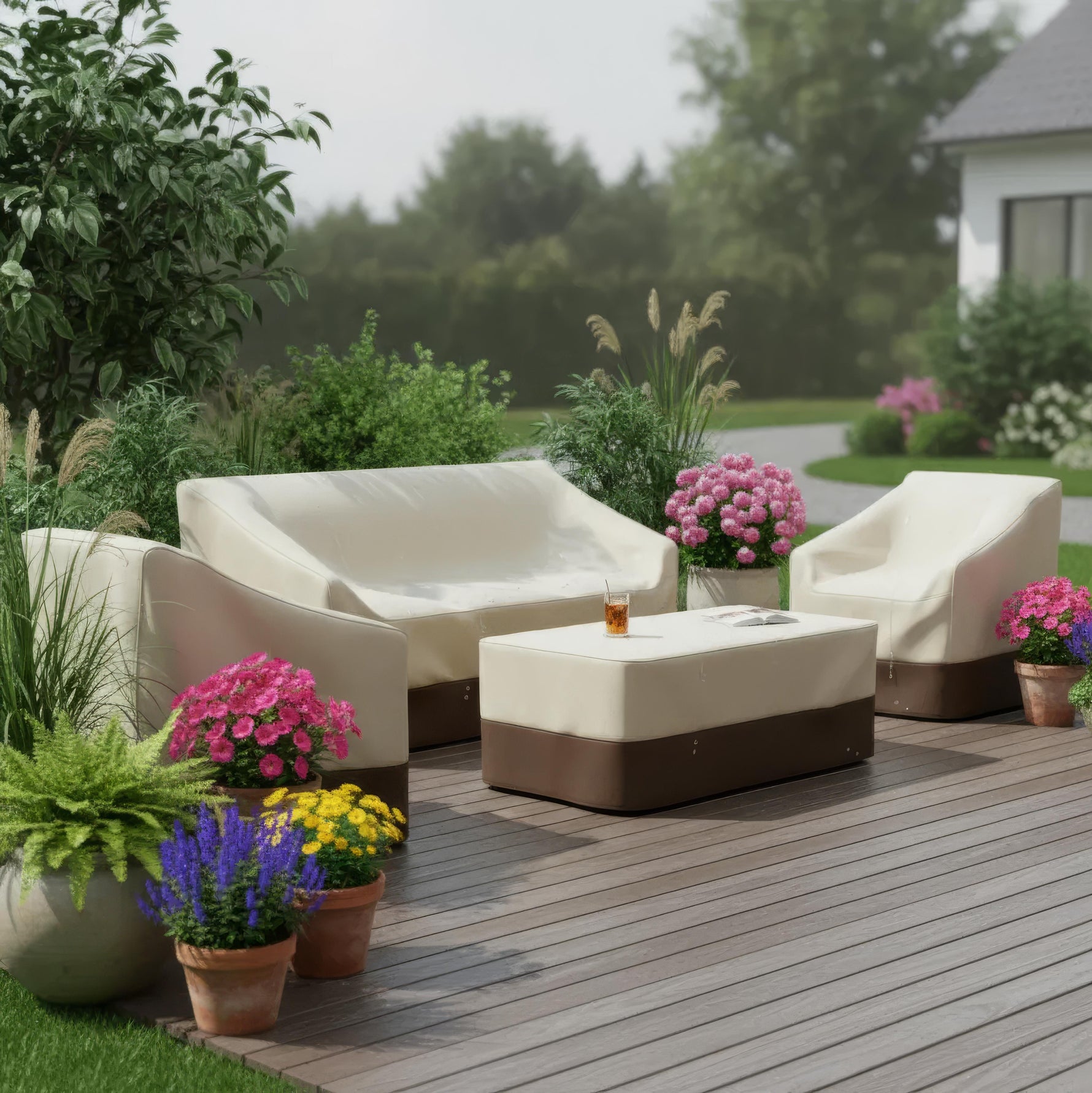 AquaGuard – 100 % wasserdichte Schutzhülle für Gartenmöbel