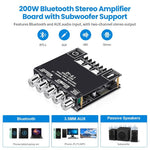 Vielseitiger 2.1 Kanal Bluetooth Audioverstärker