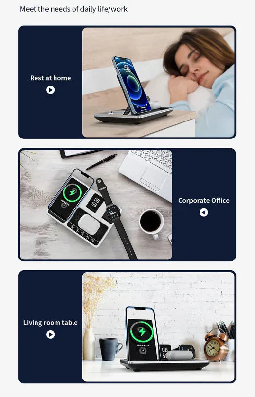 SmartCharge - 4-in-1 Wireless Charger for iPhone, Apple Watch and AirPods