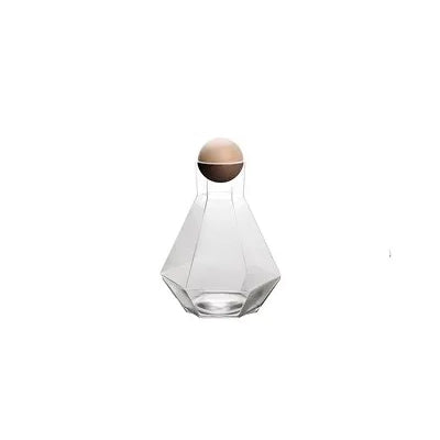 Kreative Glas-Wasserkanne im Diamantdesign – Trinkgefäß