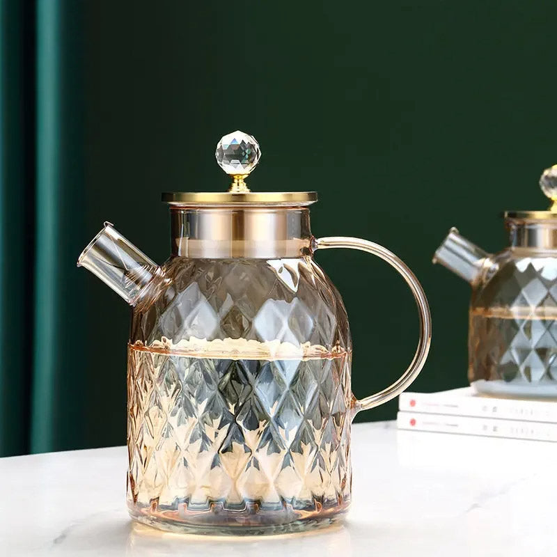 Kreative Glaskanne aus diamantartigem Glas – Wasserkocher