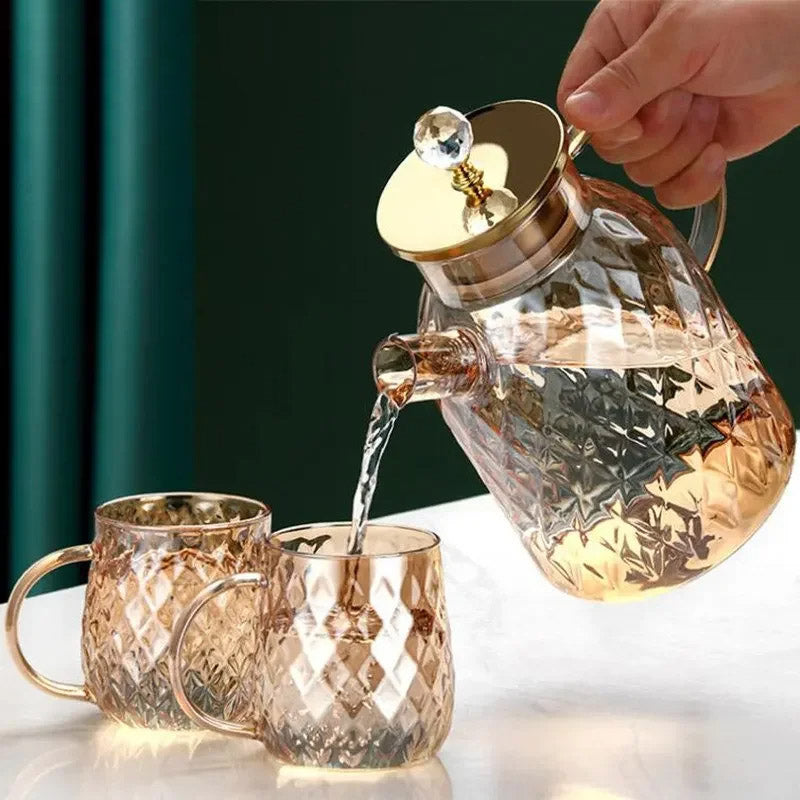 Kreative Glaskanne aus diamantartigem Glas – Wasserkocher