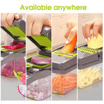 Mandoline Schneider mit Würfeln Klingen
