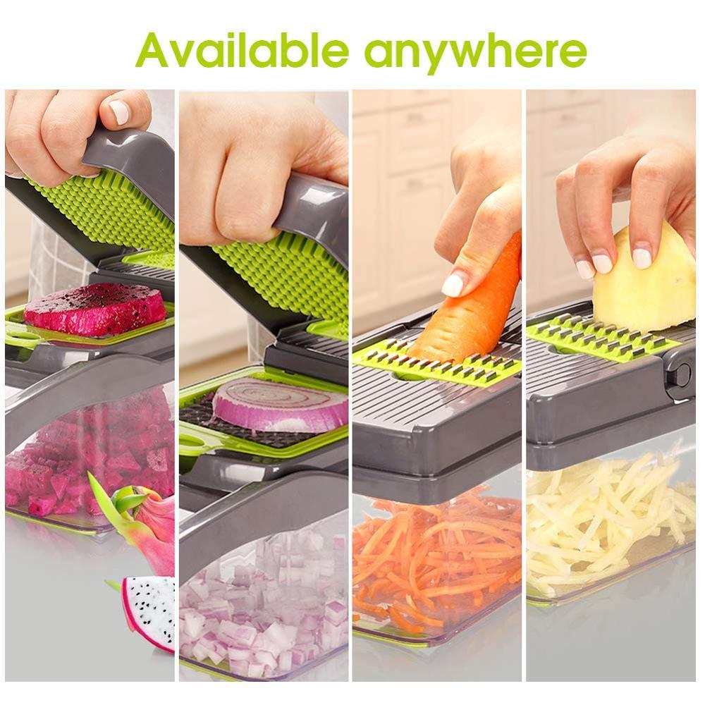 Mandoline Schneider mit Würfeln Klingen