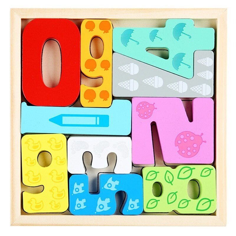 Holzpuzzle mit Formen – 2 kaufen, 1 gratis erhalten