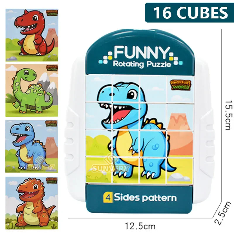 Drehpuzzle mit Tieren für Kinder – Unendlicher Puzzlespaß