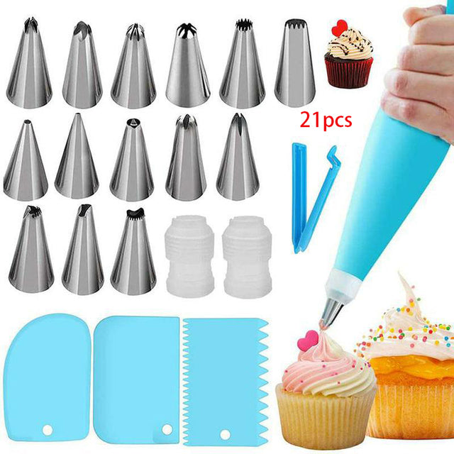 Kuchen-Drehteller Set mit Spatel für Dekoration – Backzubehör