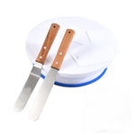 Kuchen-Drehteller Set mit Spatel für Dekoration – Backzubehör