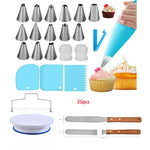 Kuchen-Drehteller Set mit Spatel für Dekoration – Backzubehör