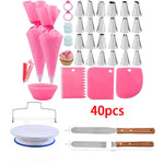 Kuchen-Drehteller Set mit Spatel für Dekoration – Backzubehör