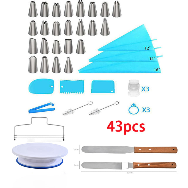 Kuchen-Drehteller Set mit Spatel für Dekoration – Backzubehör