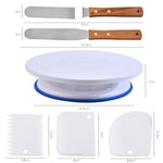 Kuchen-Drehteller Set mit Spatel für Dekoration – Backzubehör