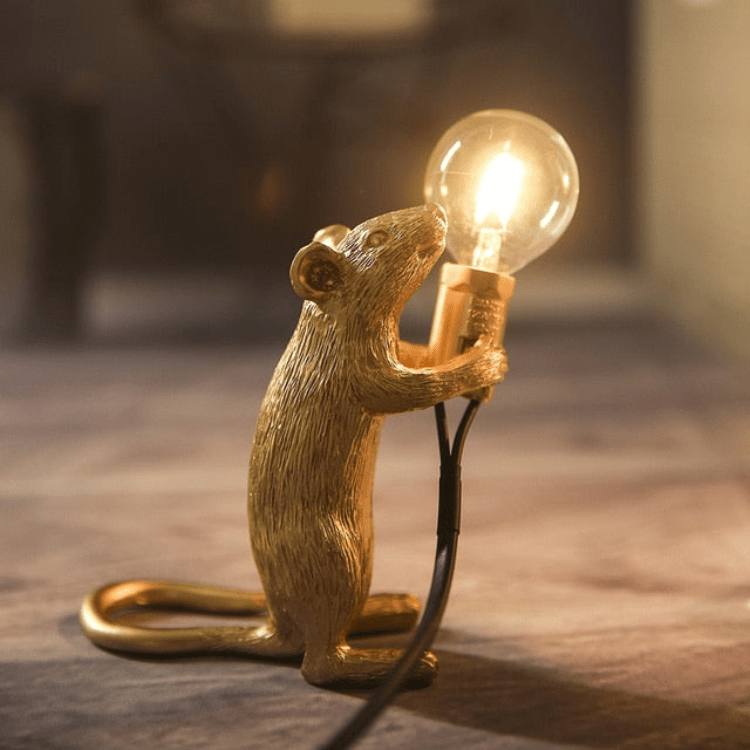 Mäuserich | Verspielte Designerlampe für Tisch und Regal
