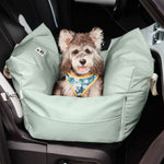 Car Travel Dog Booster Seat - Non-Slip Base with Safety Belt
