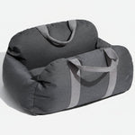 Car Travel Dog Booster Seat - Non-Slip Base with Safety Belt