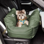 Car Travel Dog Booster Seat - Non-Slip Base with Safety Belt