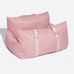 Car Travel Dog Booster Seat - Non-Slip Base with Safety Belt