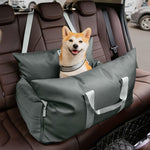Car Travel Dog Booster Seat - Non-Slip Base with Safety Belt