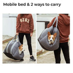 Car Travel Dog Booster Seat - Non-Slip Base with Safety Belt