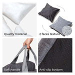 Car Travel Dog Booster Seat - Non-Slip Base with Safety Belt