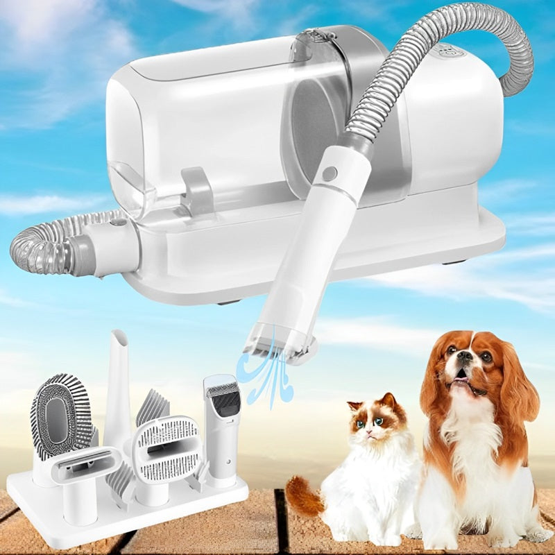 5-in-1 Hundepflegeset mit Haarsauger und Schermaschinen
