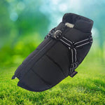 Wasserdichte Winterjacke für Hunde mit reflektierendem Geschirr