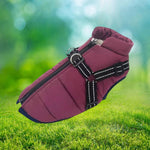 Wasserdichte Winterjacke für Hunde mit reflektierendem Geschirr