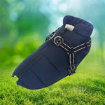 Wasserdichte Winterjacke für Hunde mit reflektierendem Geschirr