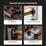 Espresso Dosierschüttler Kaffeepulver Behälter mit Messbecher