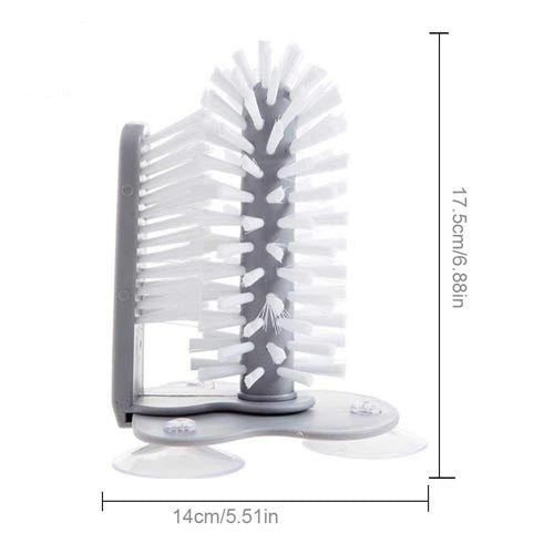 Doppelseitiger Glasreiniger mit Bürste