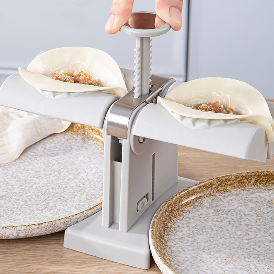 Automatische Teigtaschenform mit Doppelkopf – Handpressmaschine