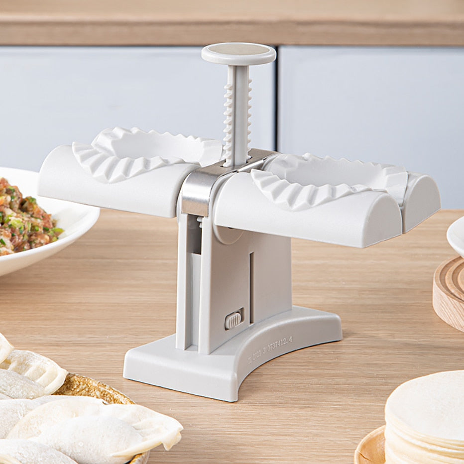 Automatische Teigtaschenform mit Doppelkopf – Handpressmaschine