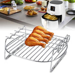 Zweischichtiger Edelstahl-Spieß-Grillrost für BBQ-Genuss