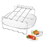 Zweischichtiger Edelstahl-Spieß-Grillrost für BBQ-Genuss
