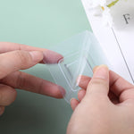 Starke transparente Wandhaken mit doppelter Klebefläche